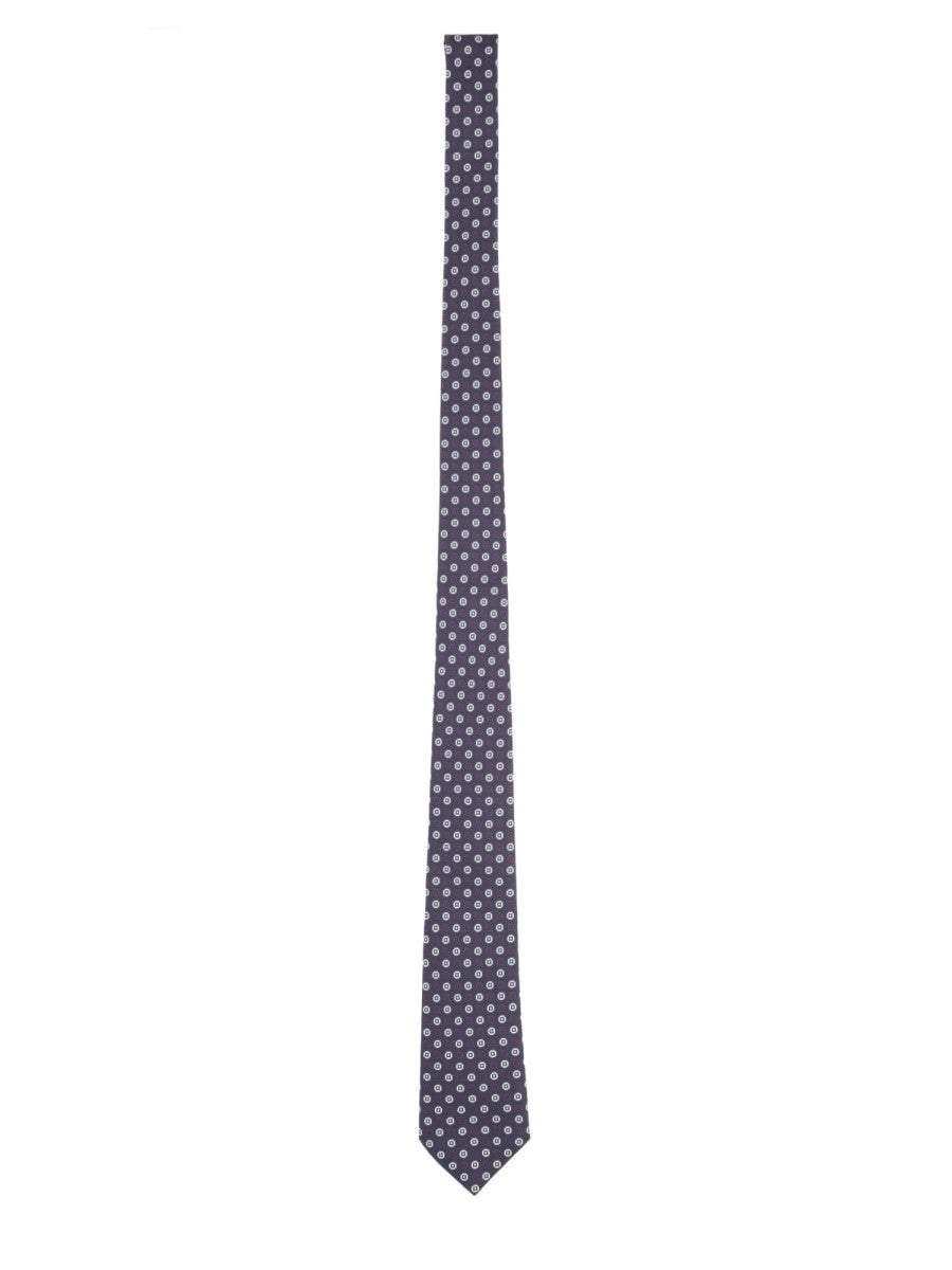 Cravatta In Jacquard Di Seta