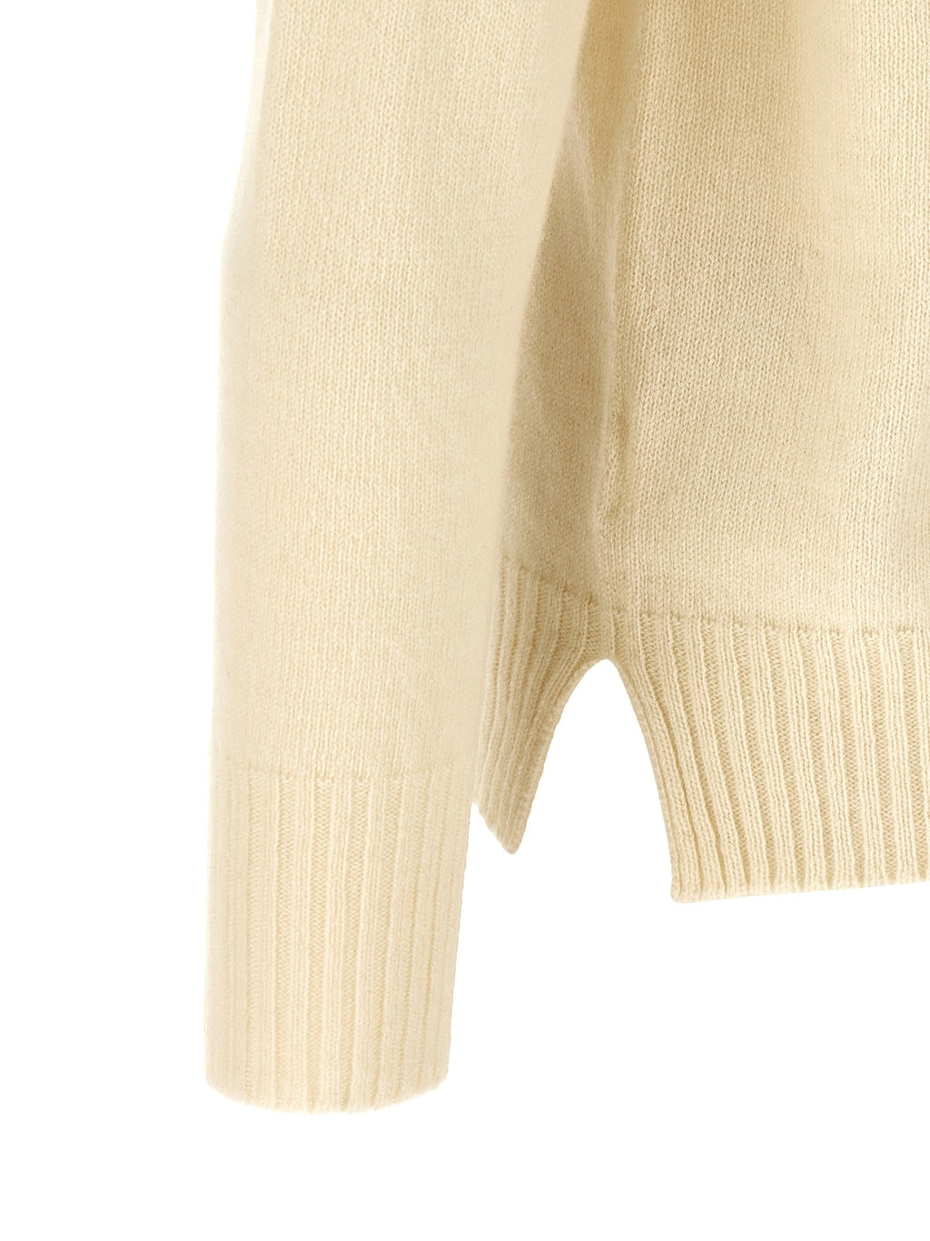 Crew-Neck Sweater with Slits 4