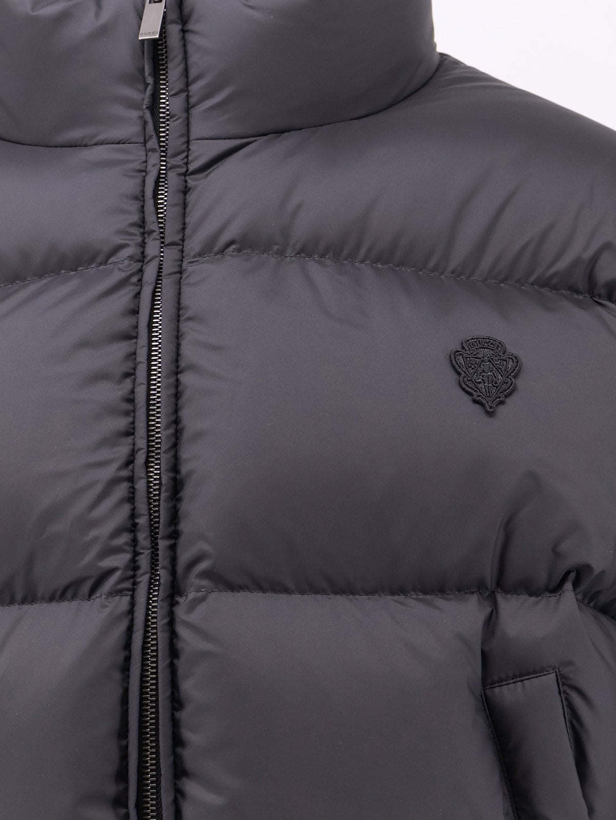 Crop Fit Down Jacket with iconic crest 3