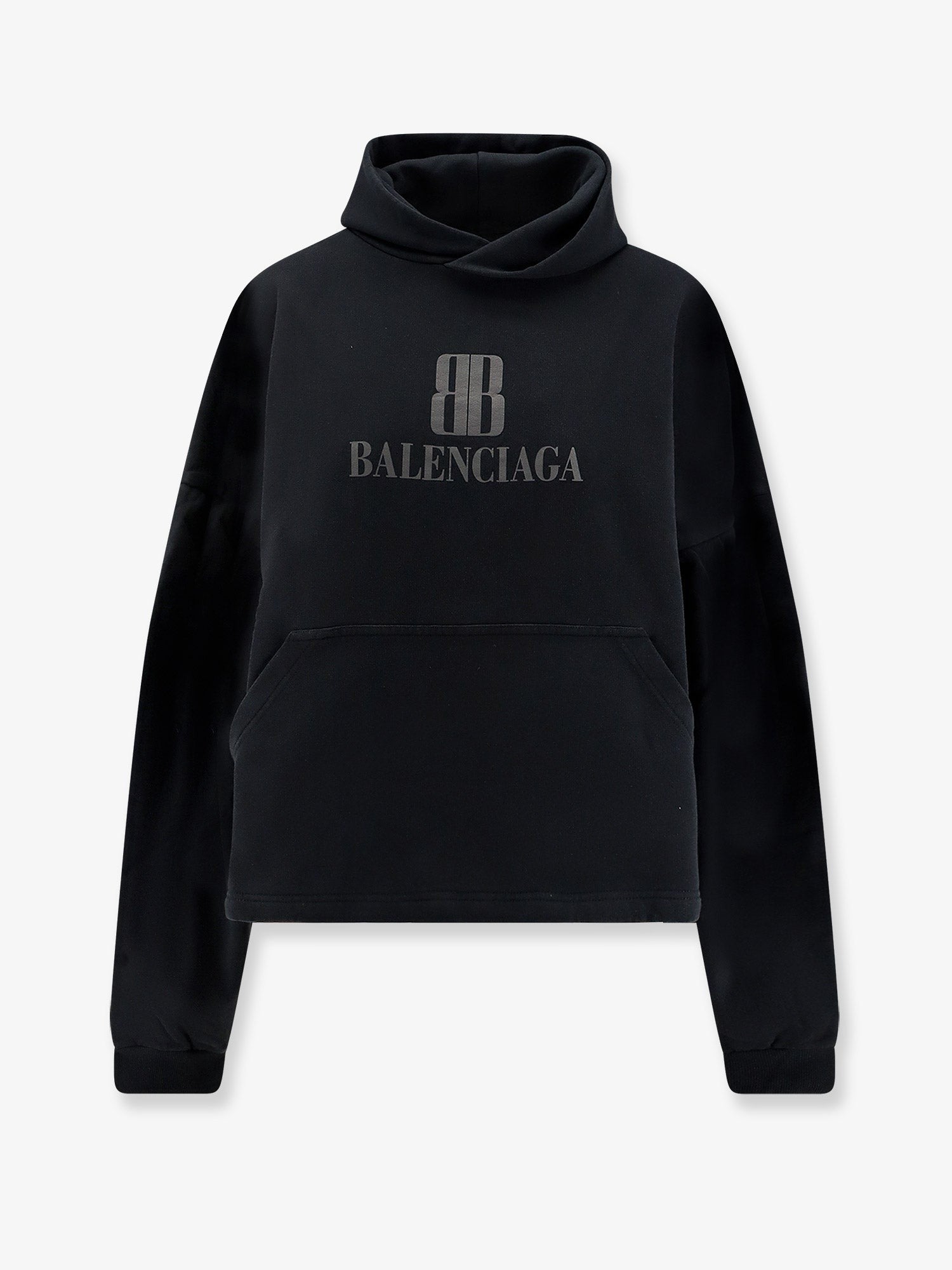 Cropped cotton sweatshirt