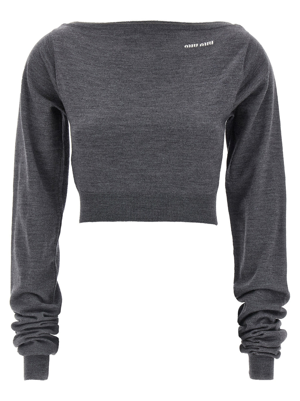 Cropped knit top