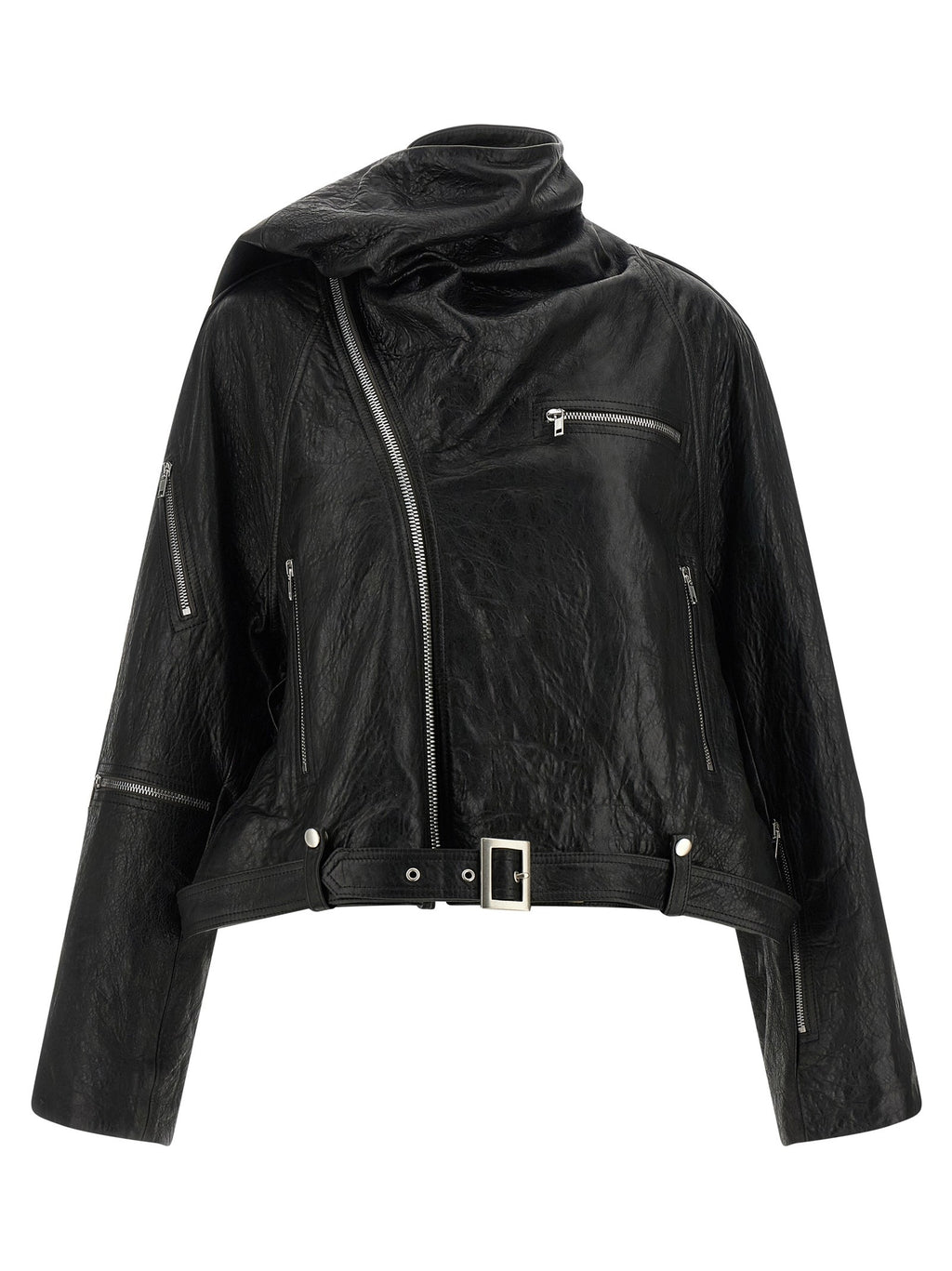 'Cropped Scarf Flight' jacket
