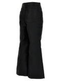 Cropped silk blend pants 4