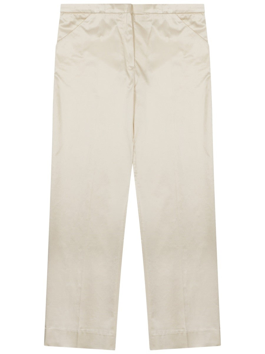"CROPPED" STRAIGHT PANTS