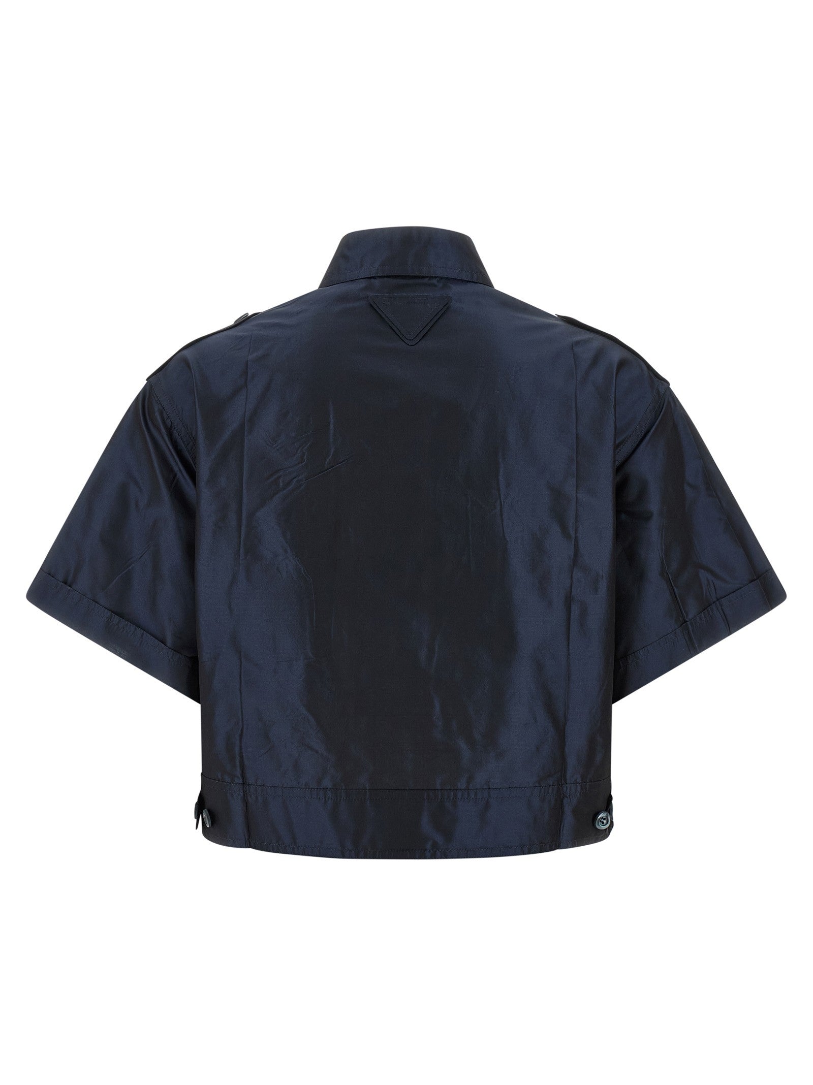 Cropped taffeta shirt 2