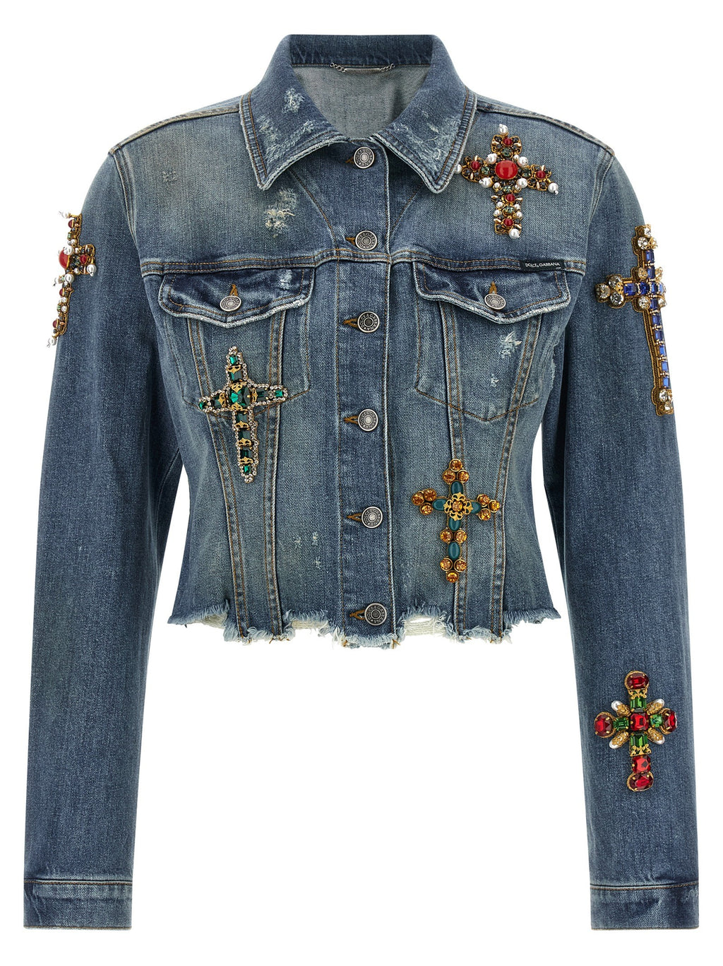 Cross denim jacket