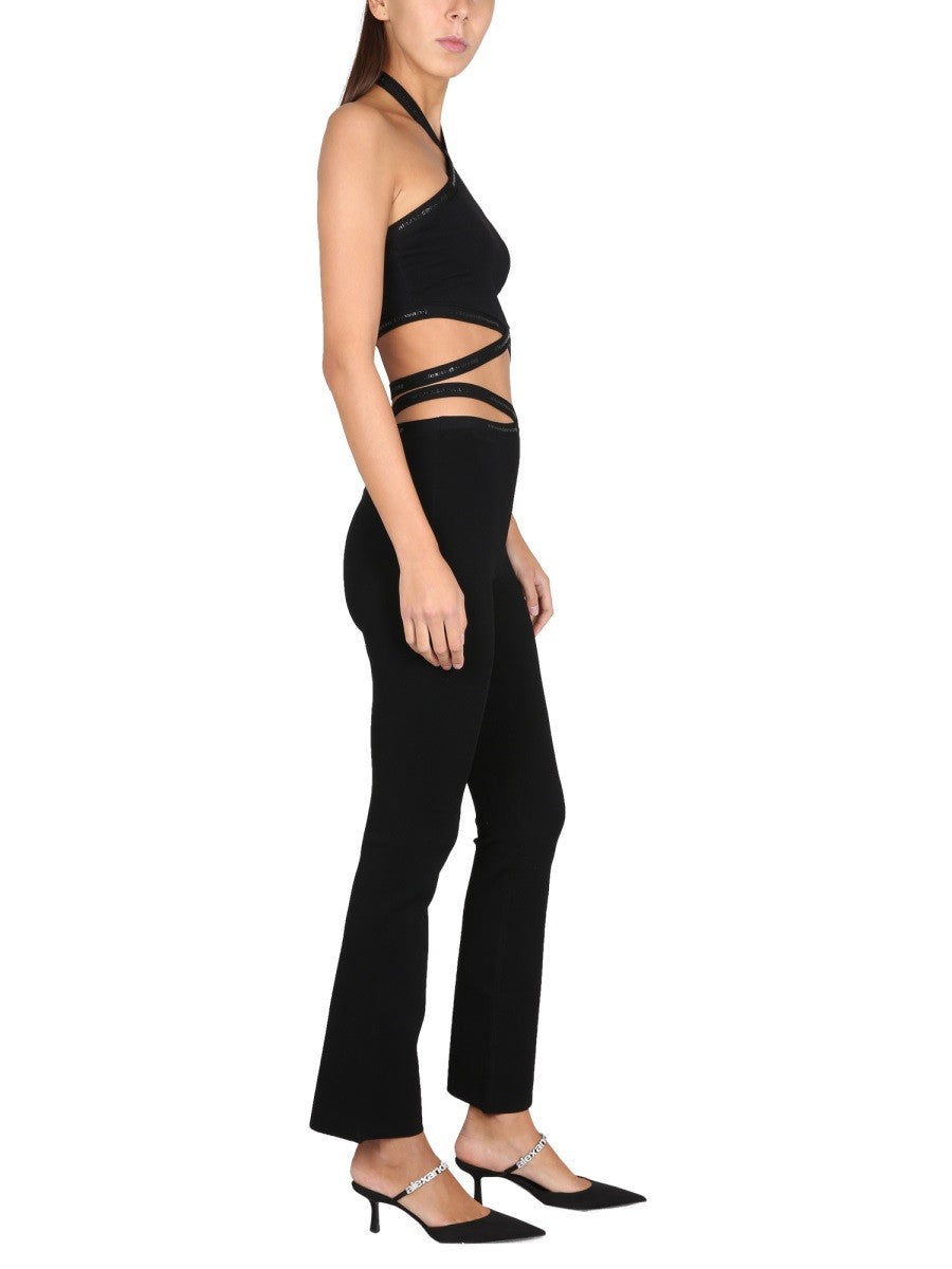 CROSS LEGGINGS WITH LOGO 2