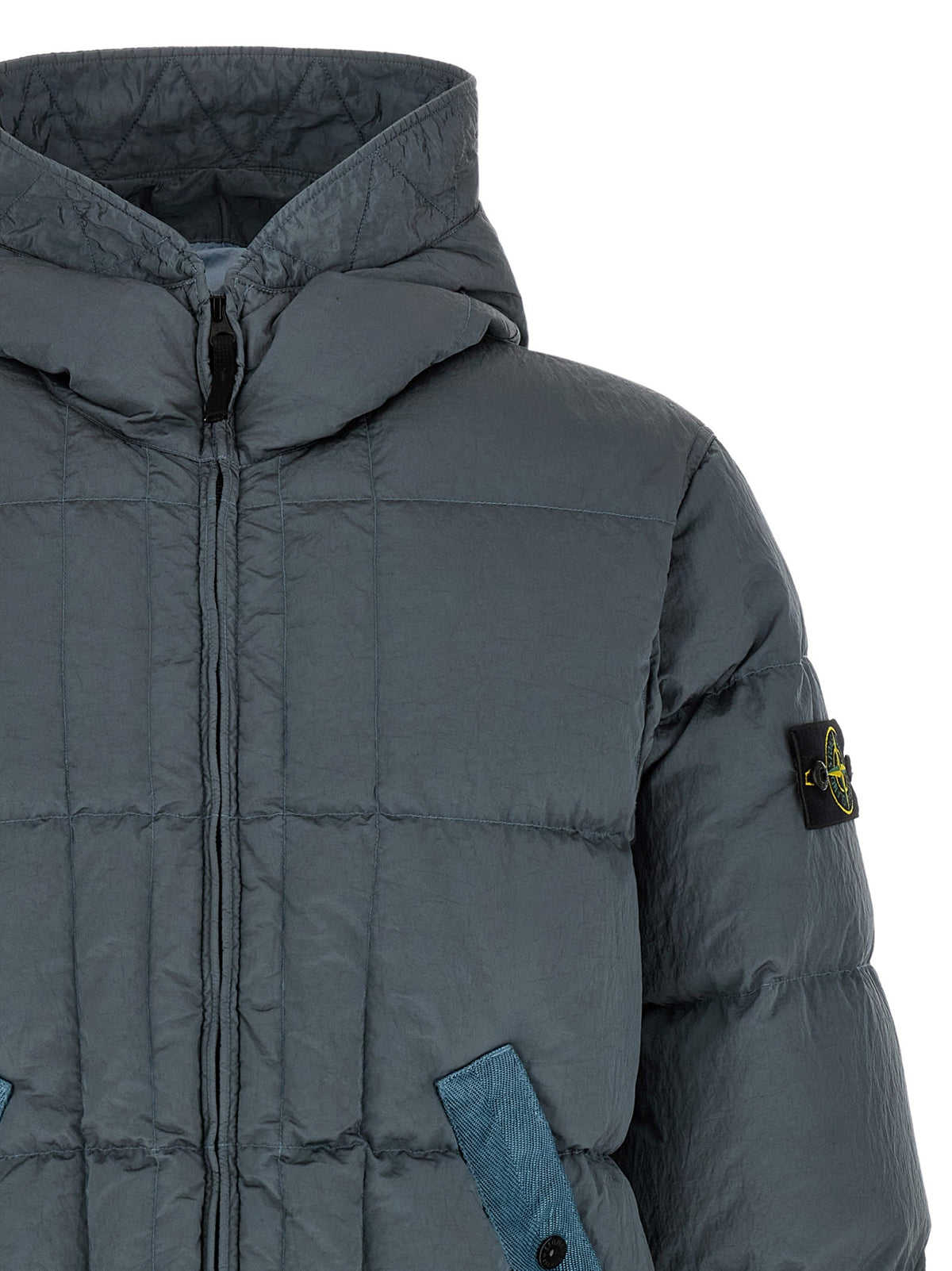 Crumpled effect down jacket 3