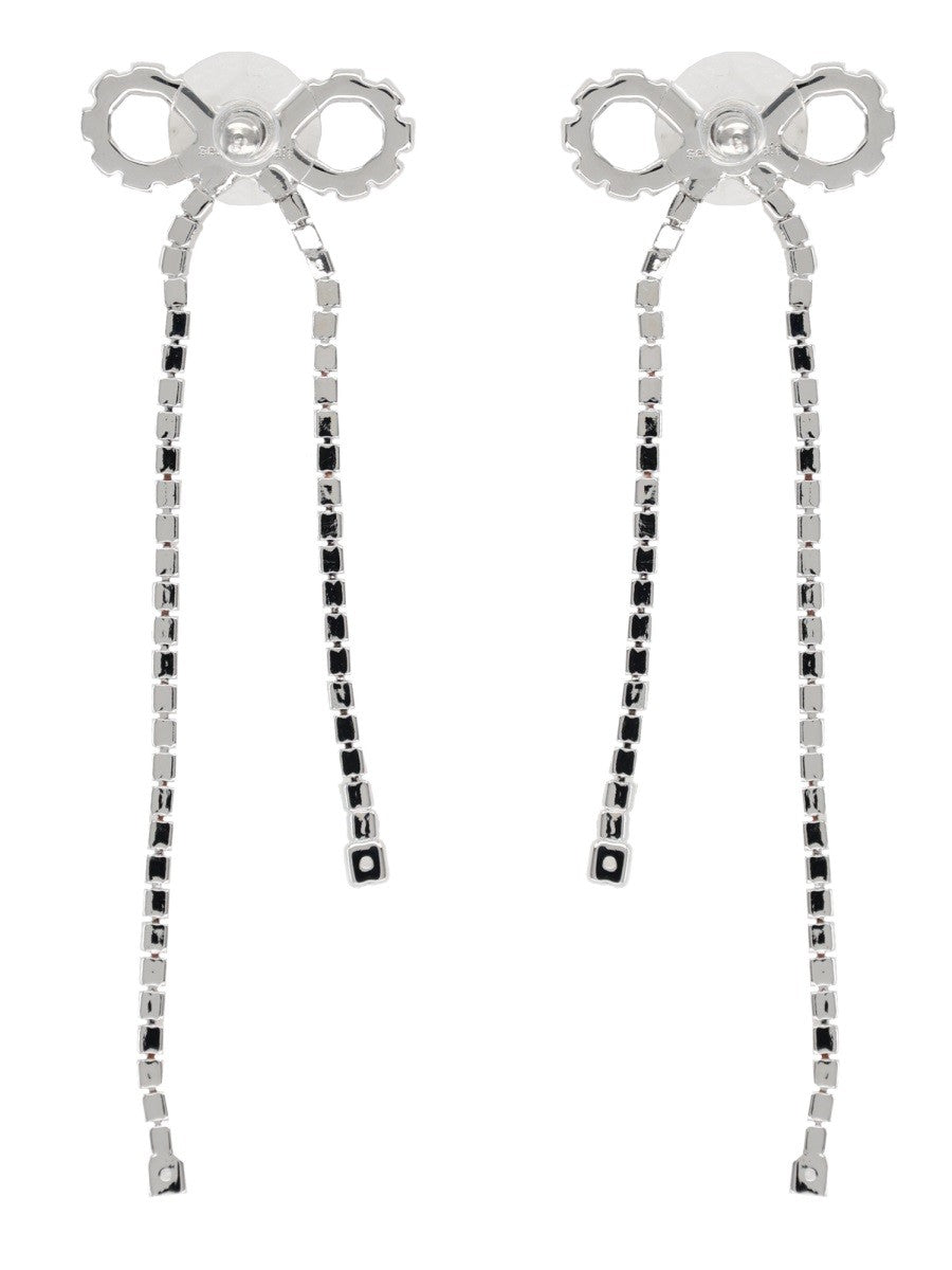 "CRYSTAL DROPLET BOW" EARRINGS 2