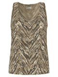 'Dazzling Chevron Embroidery' top