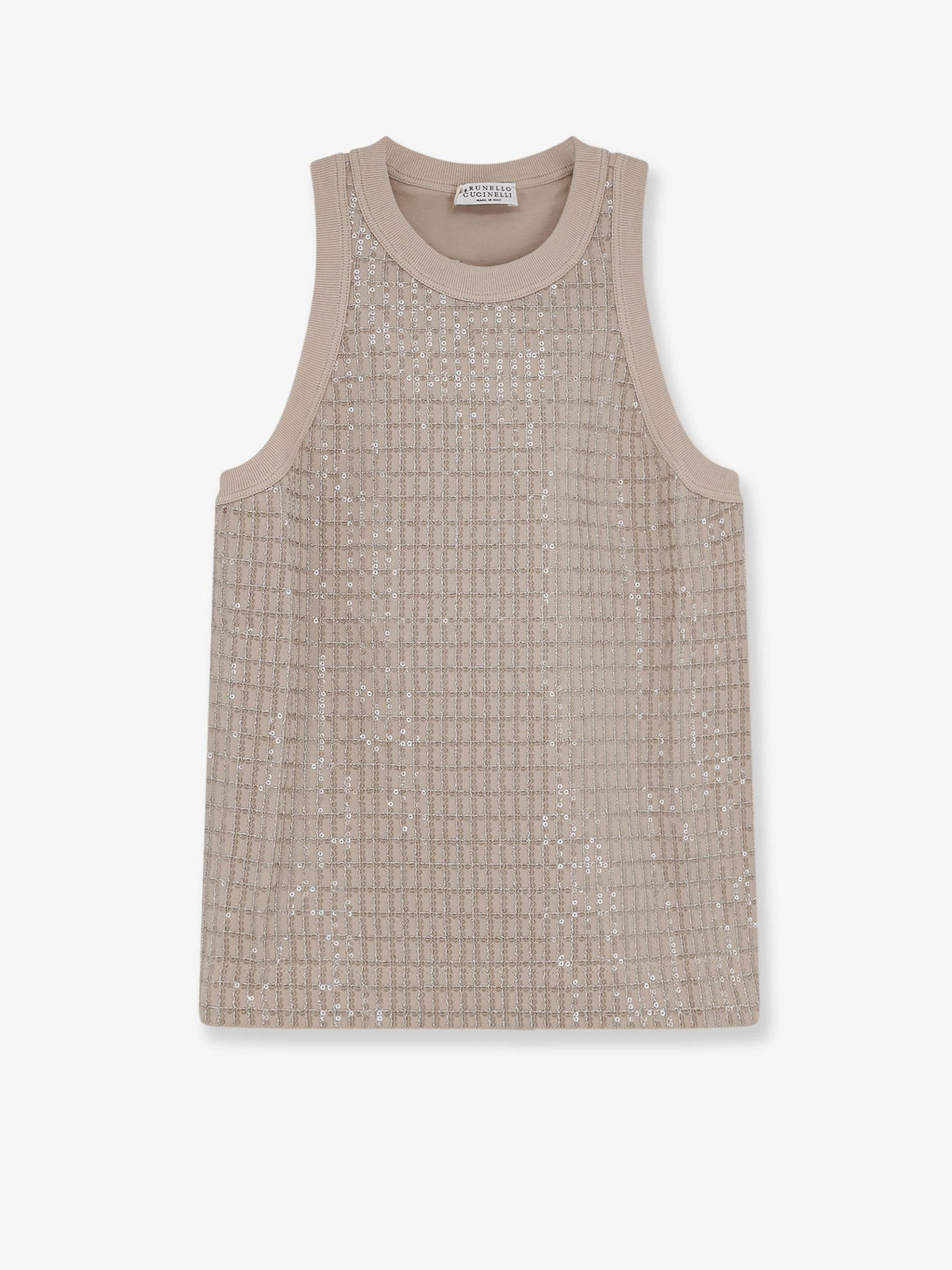 Dazzling pattern jersey tank top