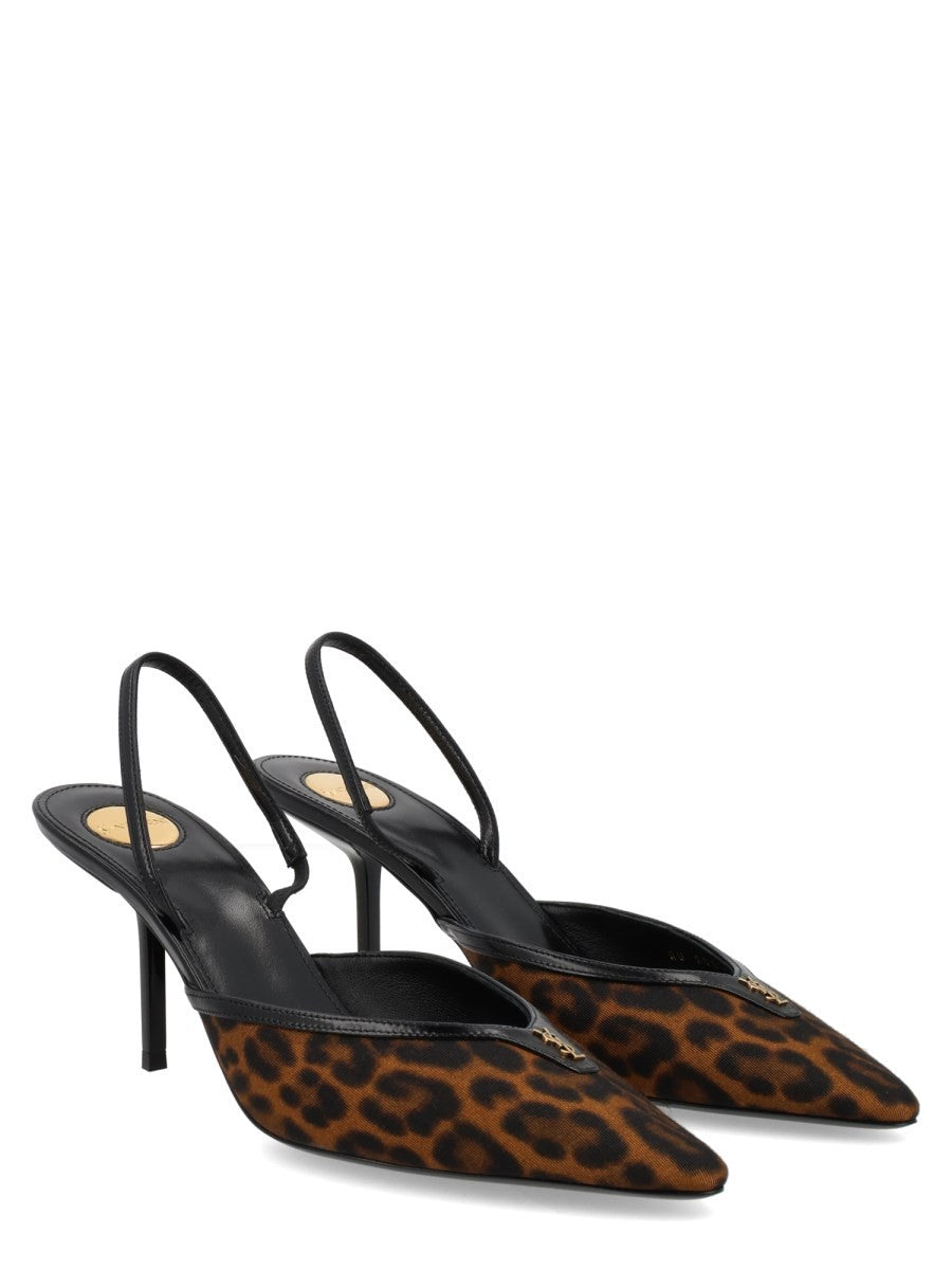 Décolleté Aperte sul Retro "Folie" in Gros-Grain Leopardato 2