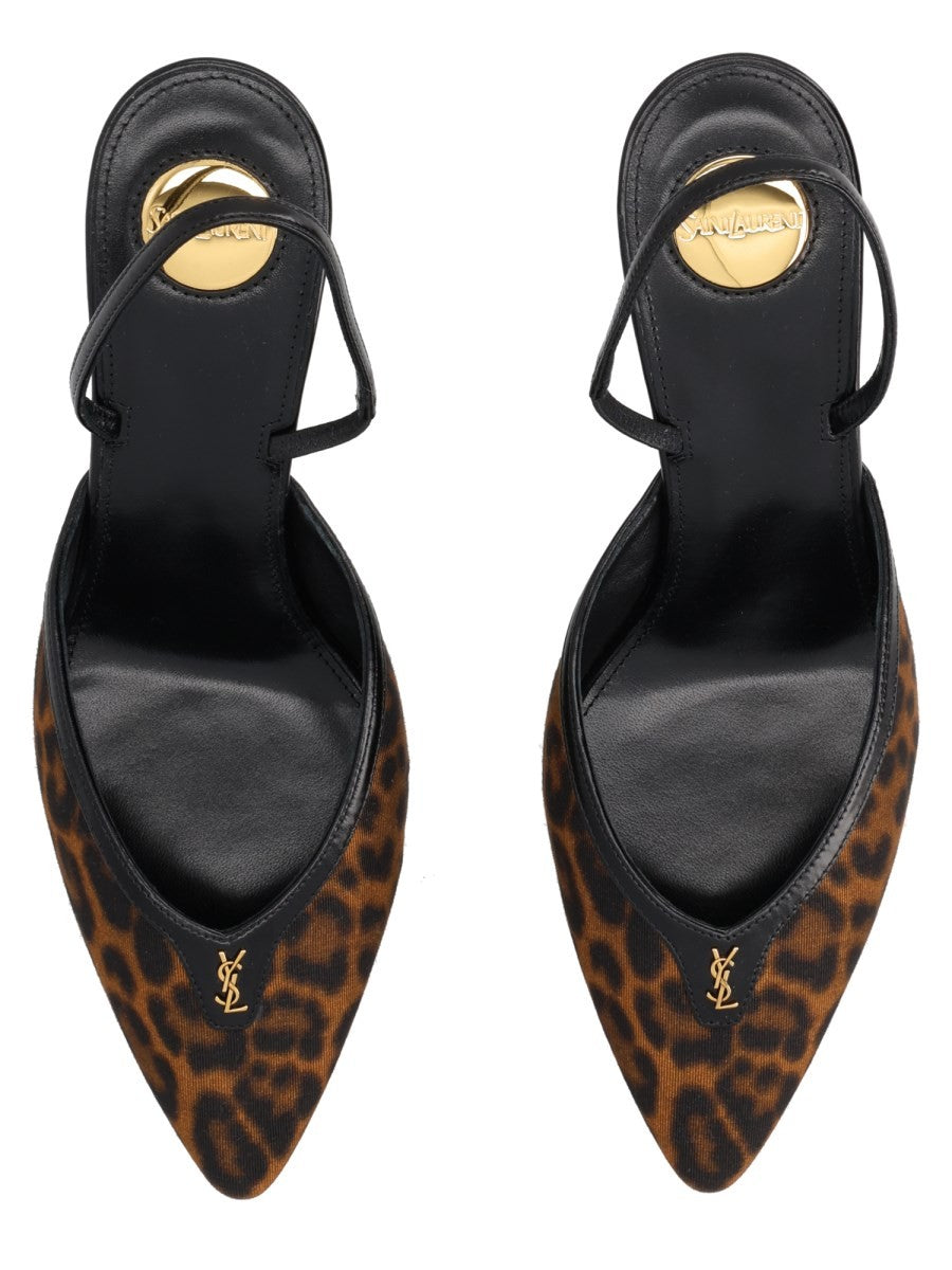 Décolleté Aperte sul Retro "Folie" in Gros-Grain Leopardato 5