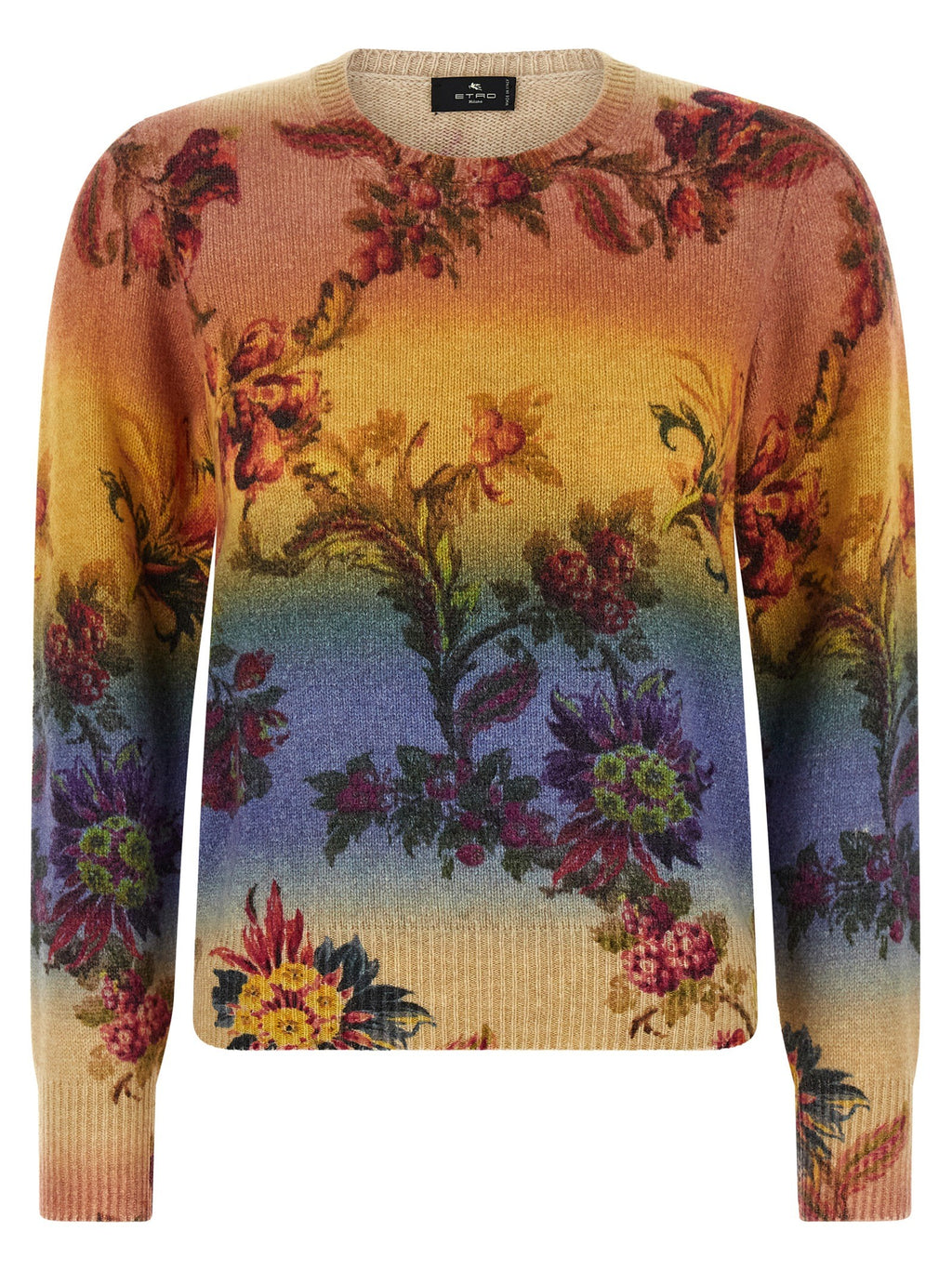 Dégradé jacquard sweater