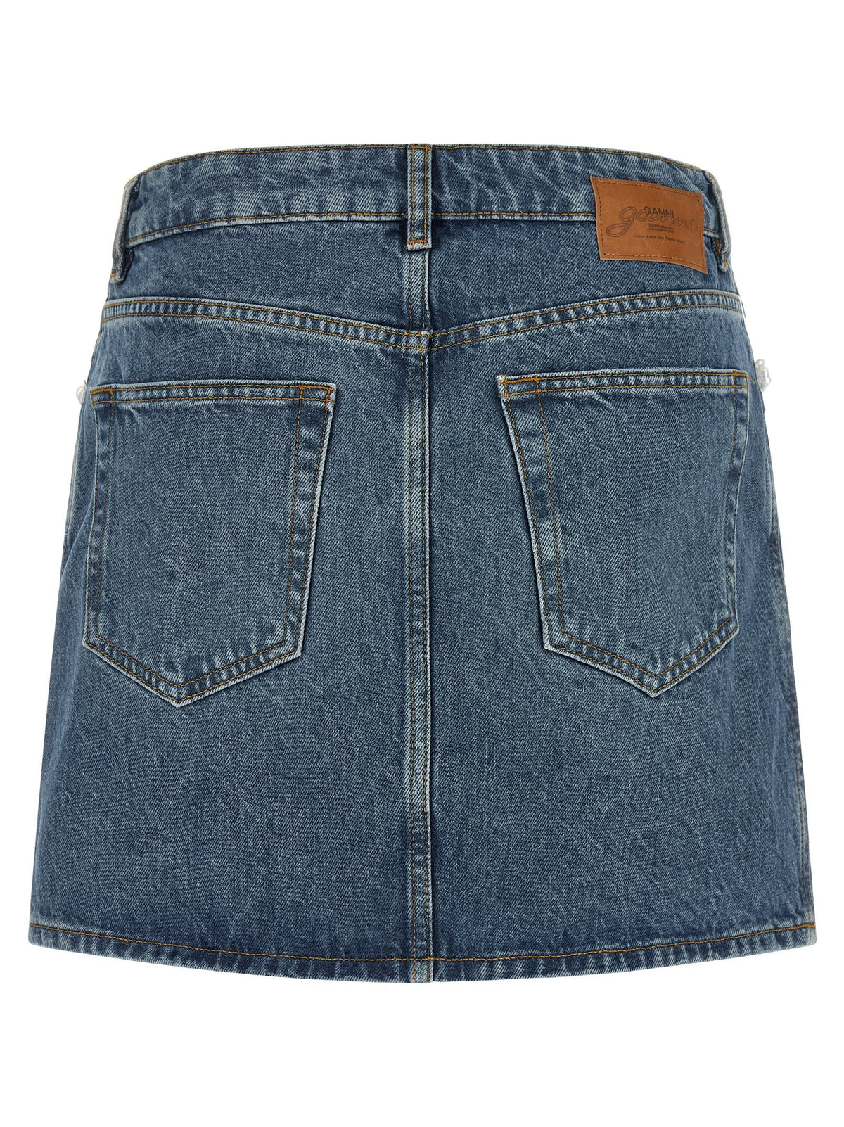 Denim and lace skirt 2