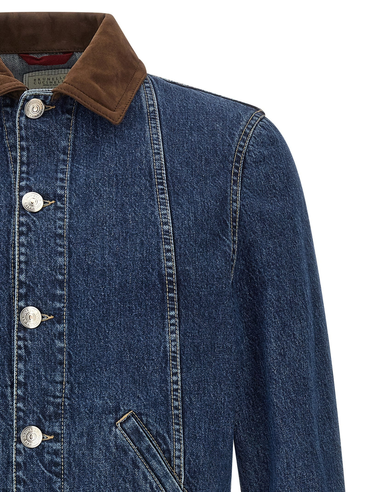 Denim and suede jacket 3