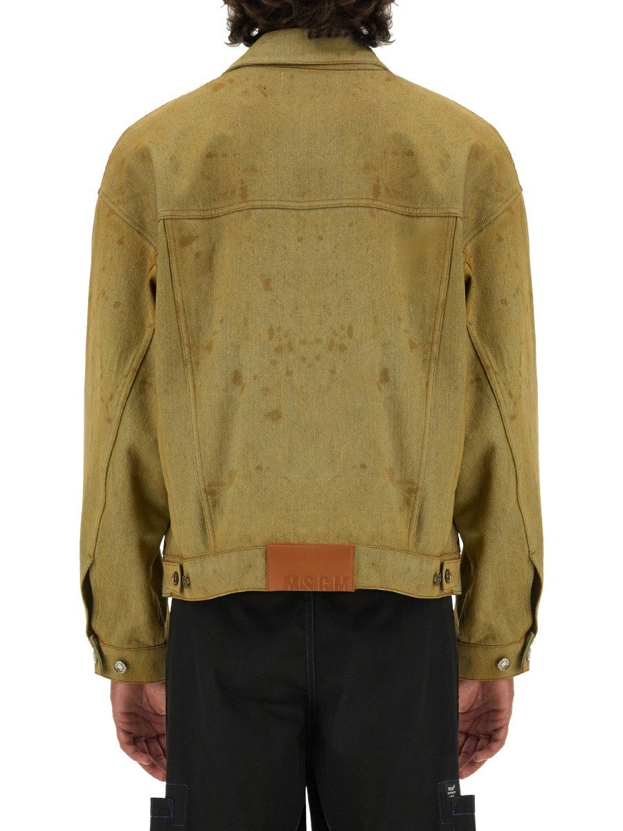 DENIM JACKET DYED IN TEA 3