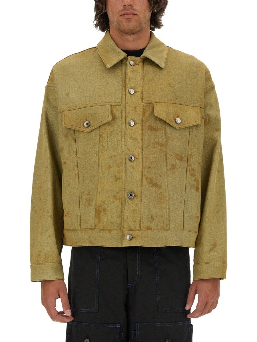 DENIM JACKET DYED IN TEA