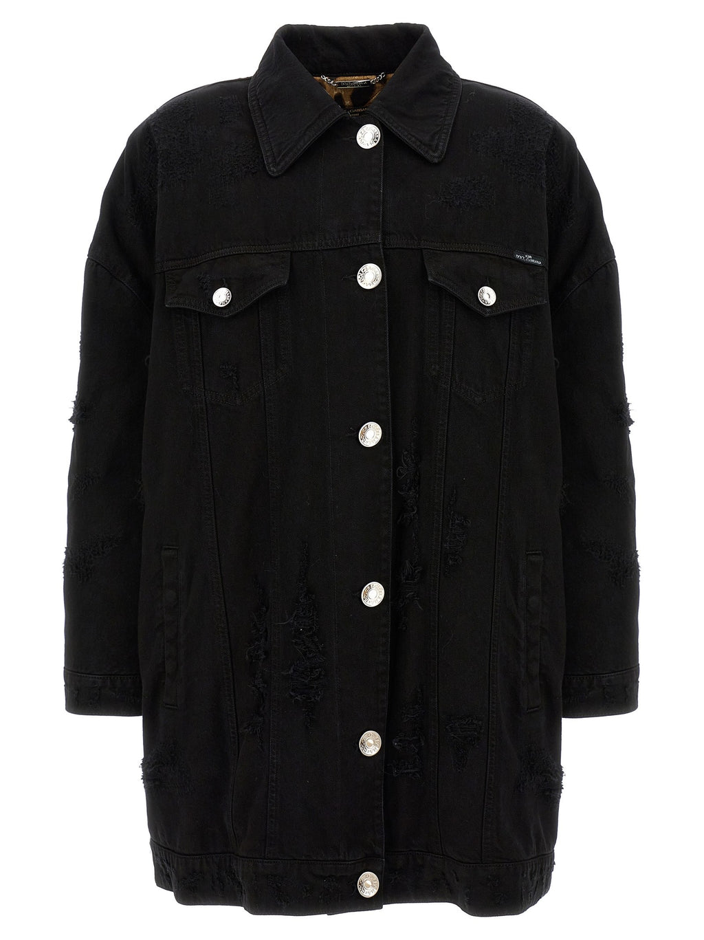 Denim long jacket