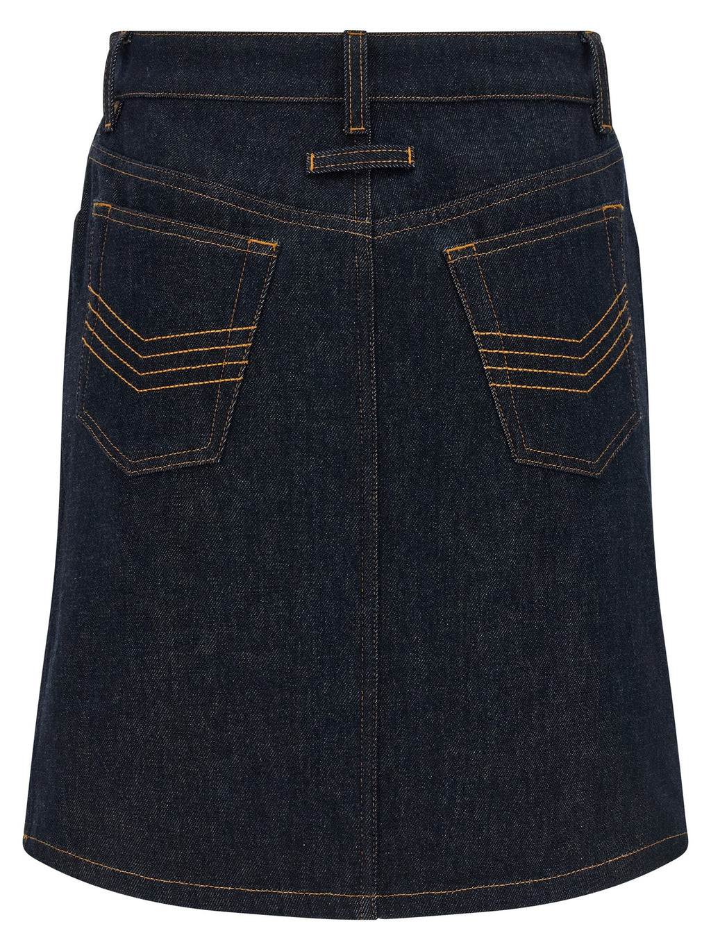 'Denim Mini Skirt With Cuts And Turn Up' skirt 2