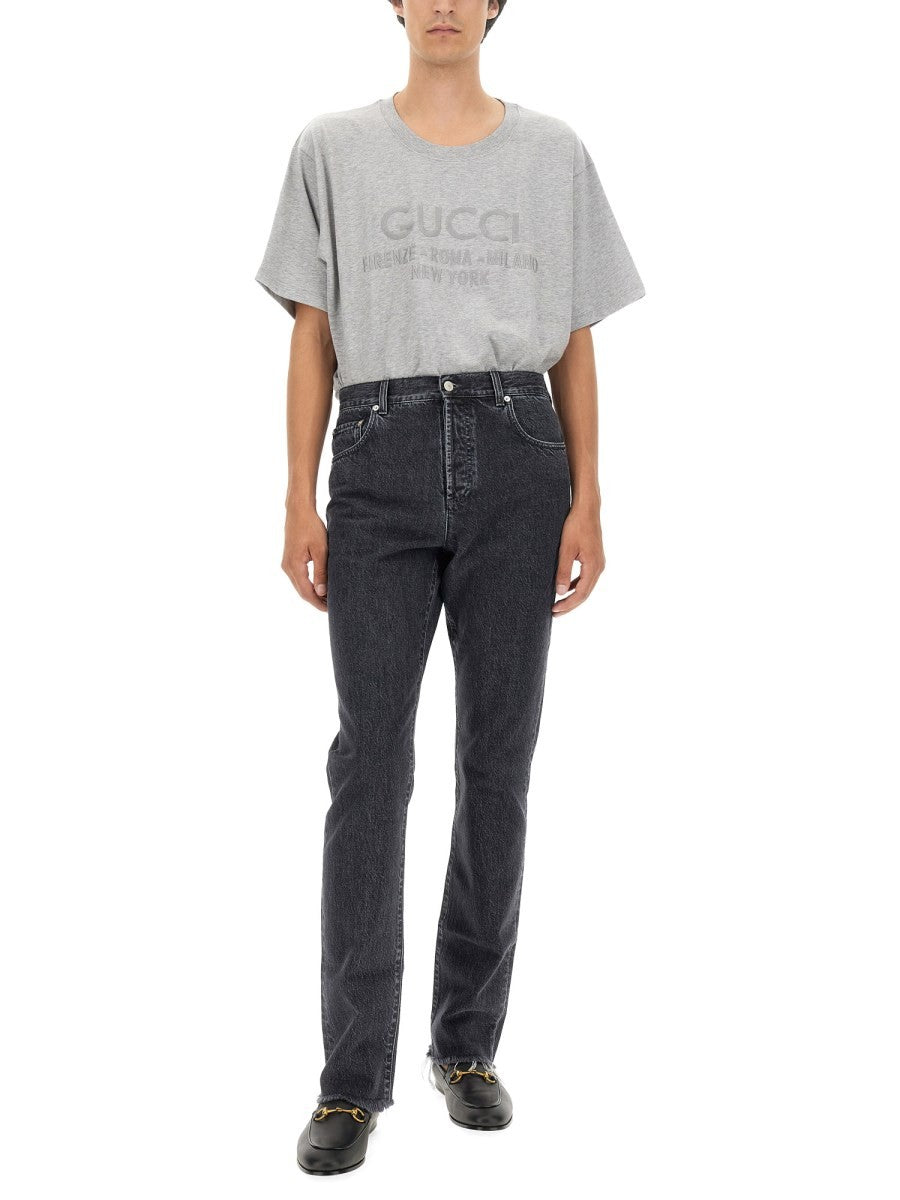 DENIM PANTS WITH LABEL 2