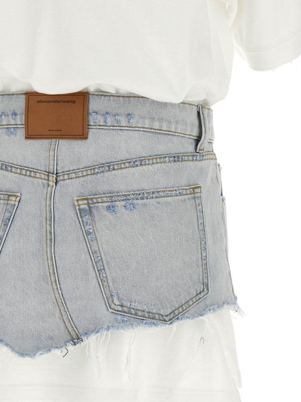 Denim skirt polo dress 4