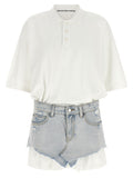 Denim skirt polo dress