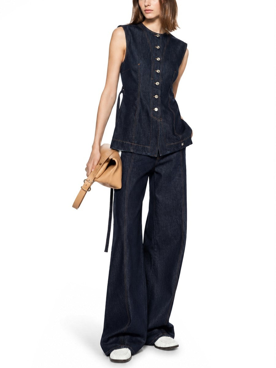 DENIM SLEEVELESS TOP 2