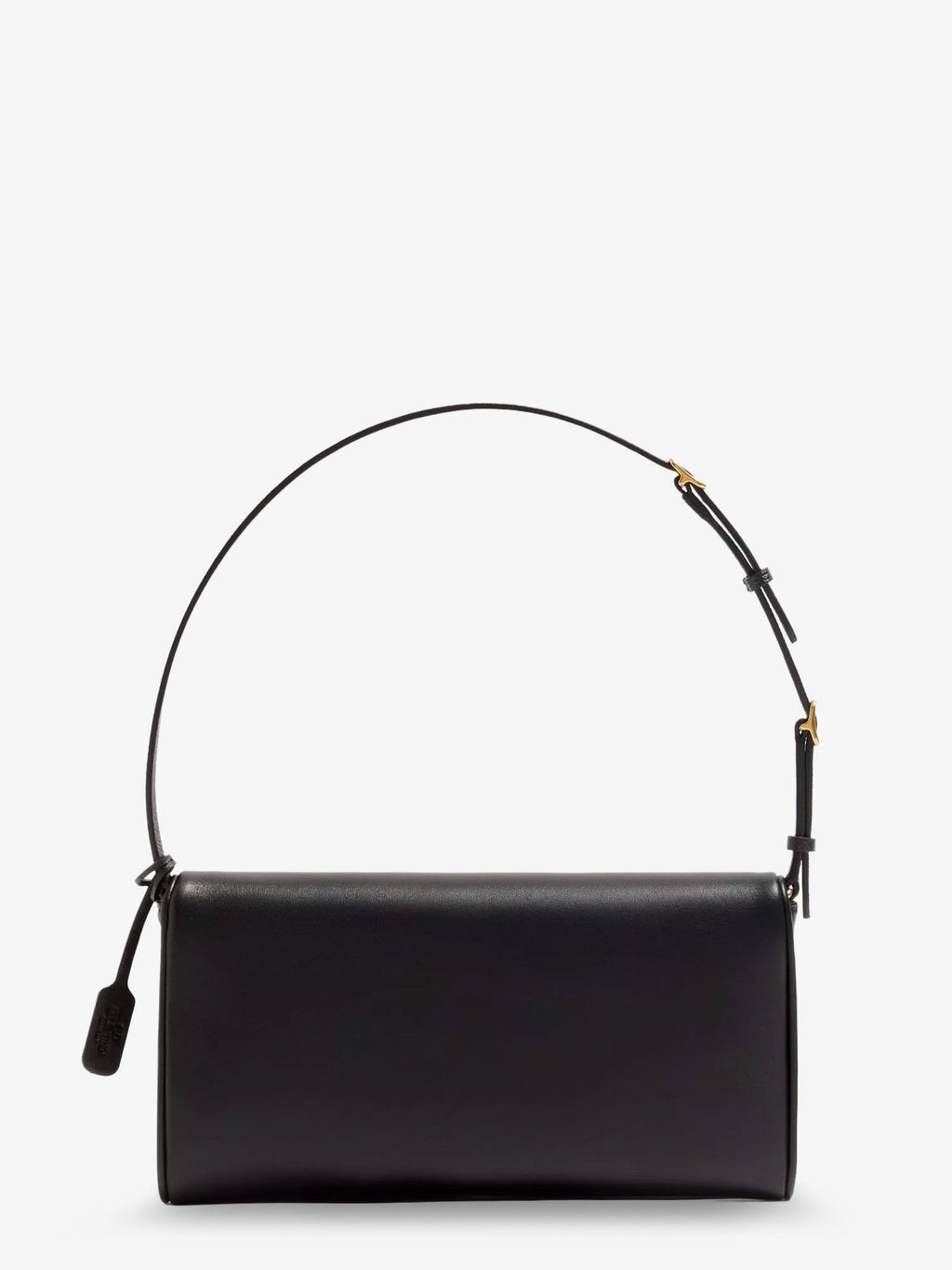 DeVain Leather Shoulder Bag with Metal VLogo Signature 2