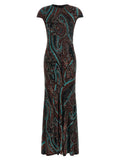 Devoré velvet dress