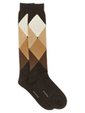 Diamond-shaped socks