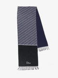 Dior Oblique Pattern Wool Scarf