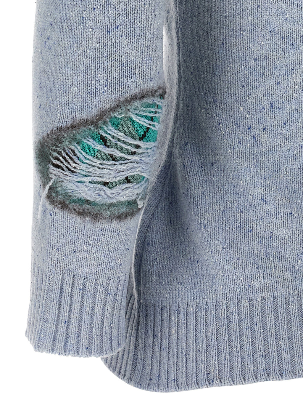 'Distressed Argyle' cardigan 4