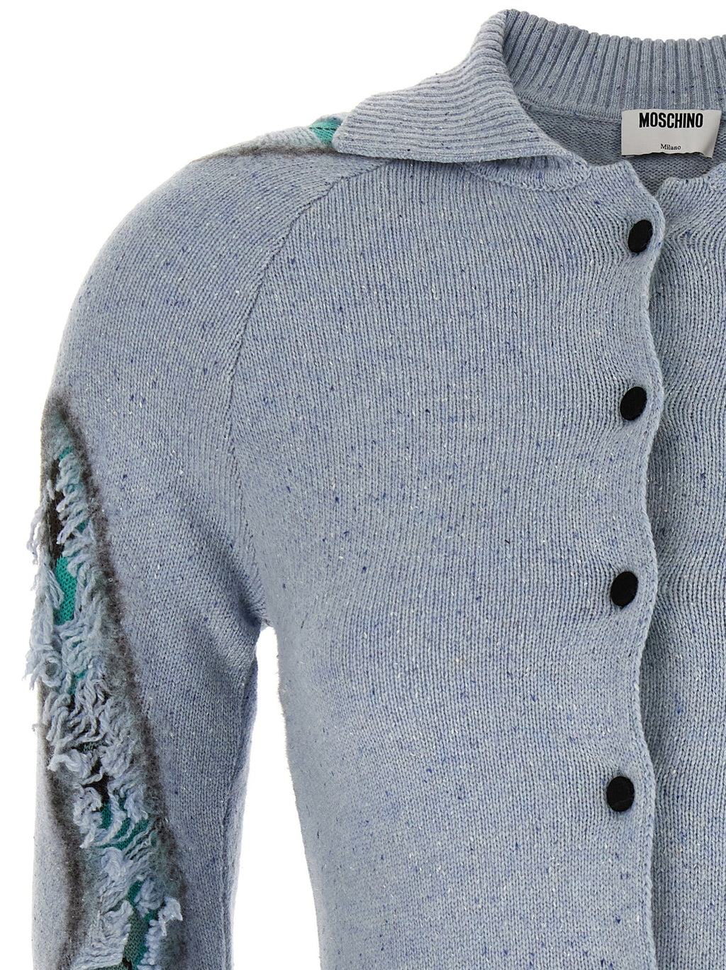 'Distressed Argyle' cardigan 3