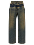 Distressed jeans