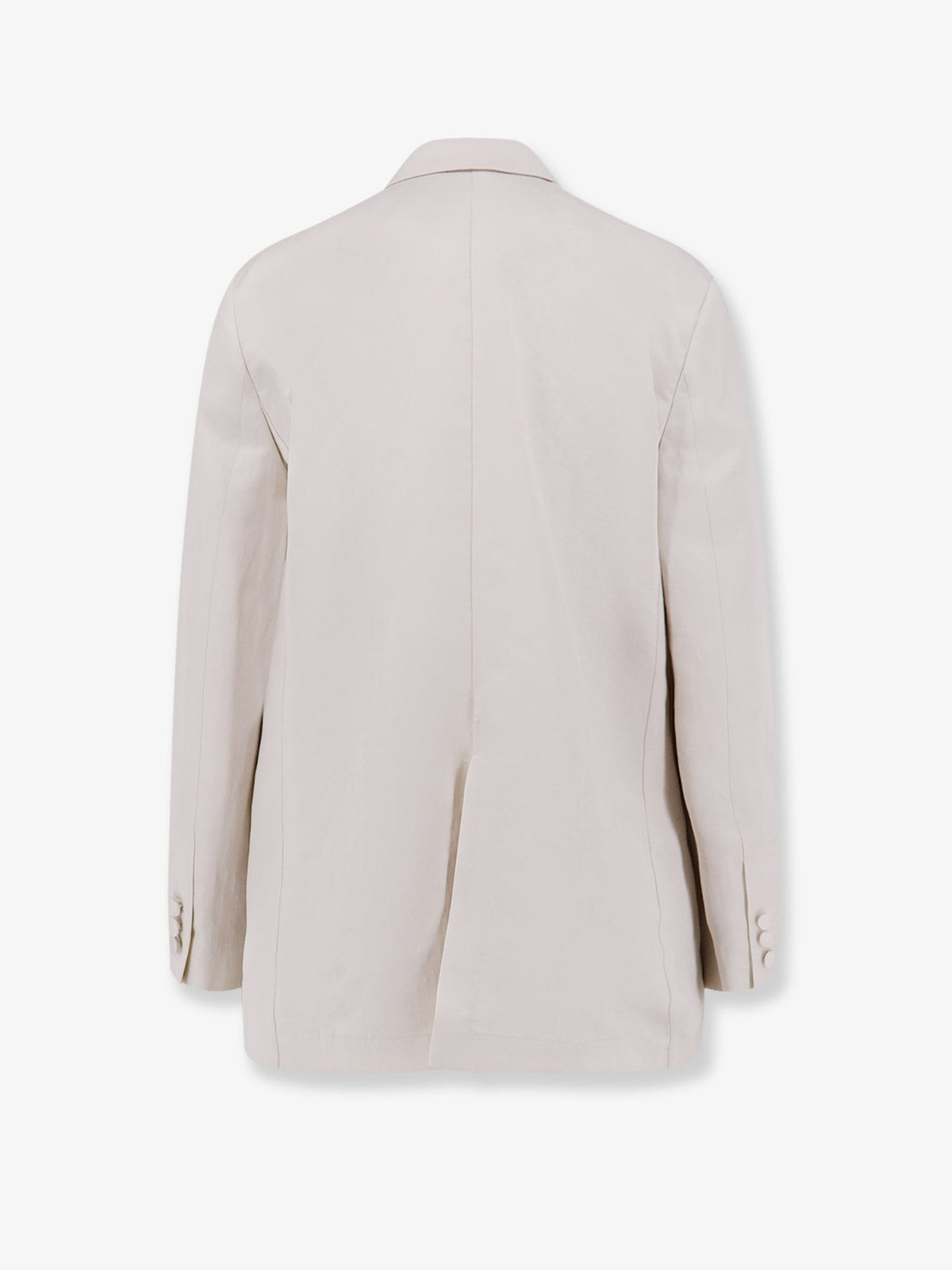 Double-breasted lyocell and linen blazer 2