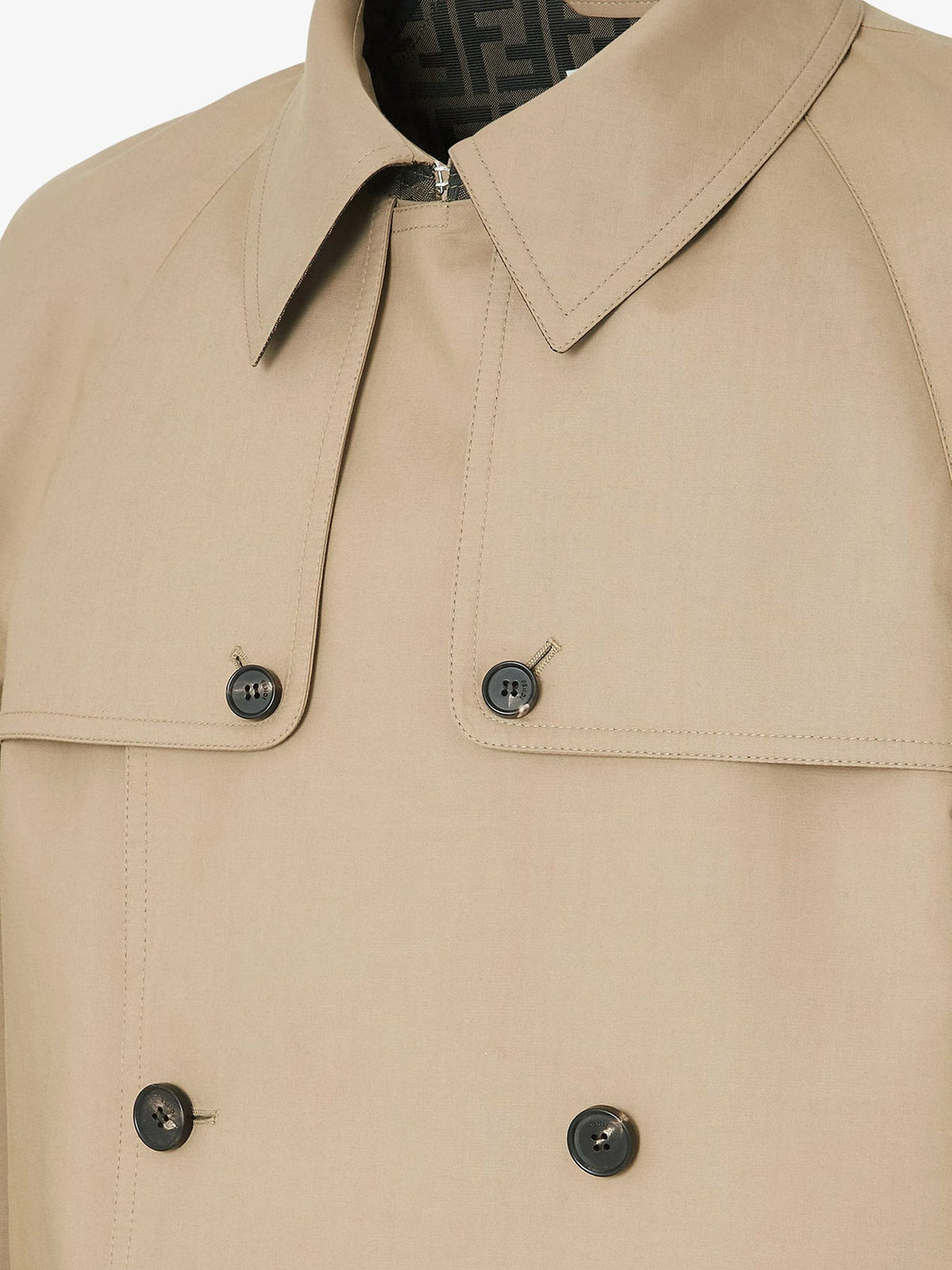 Double-breasted Mackintosh fabric trench 3