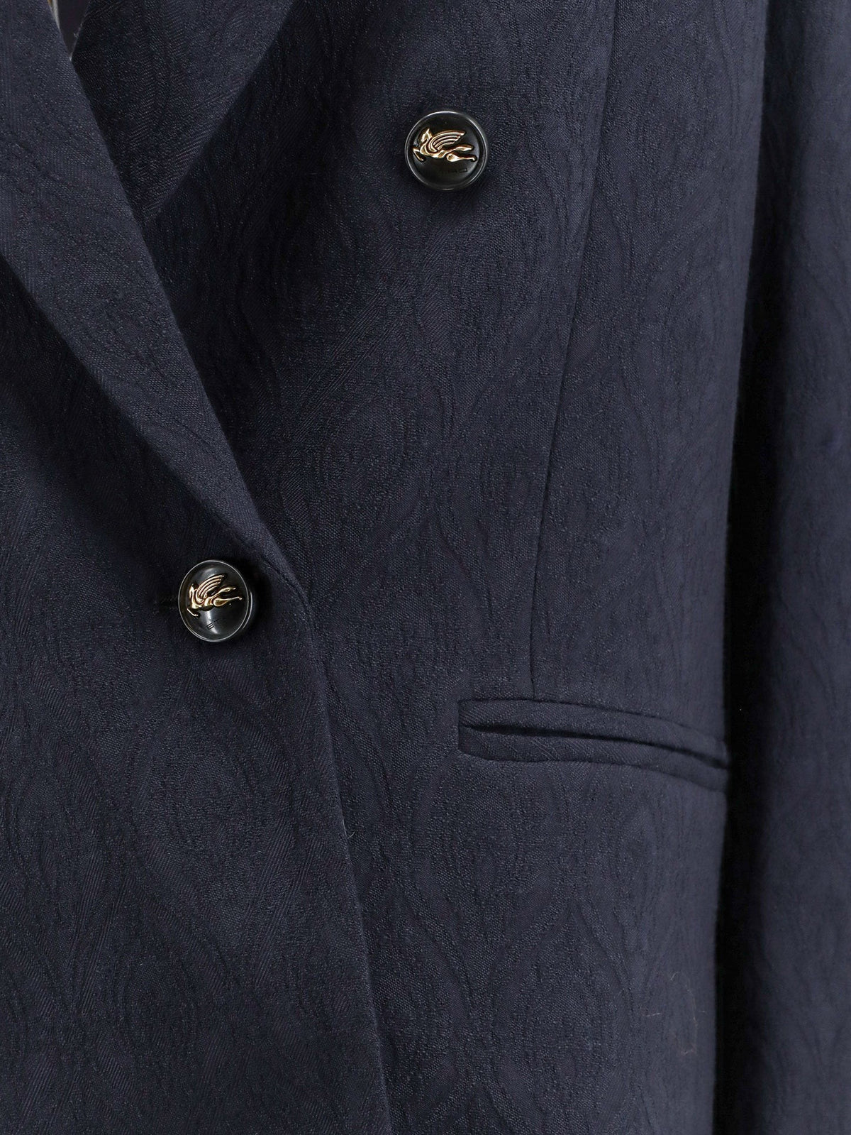 Double-breasted stretch wool blazer 3