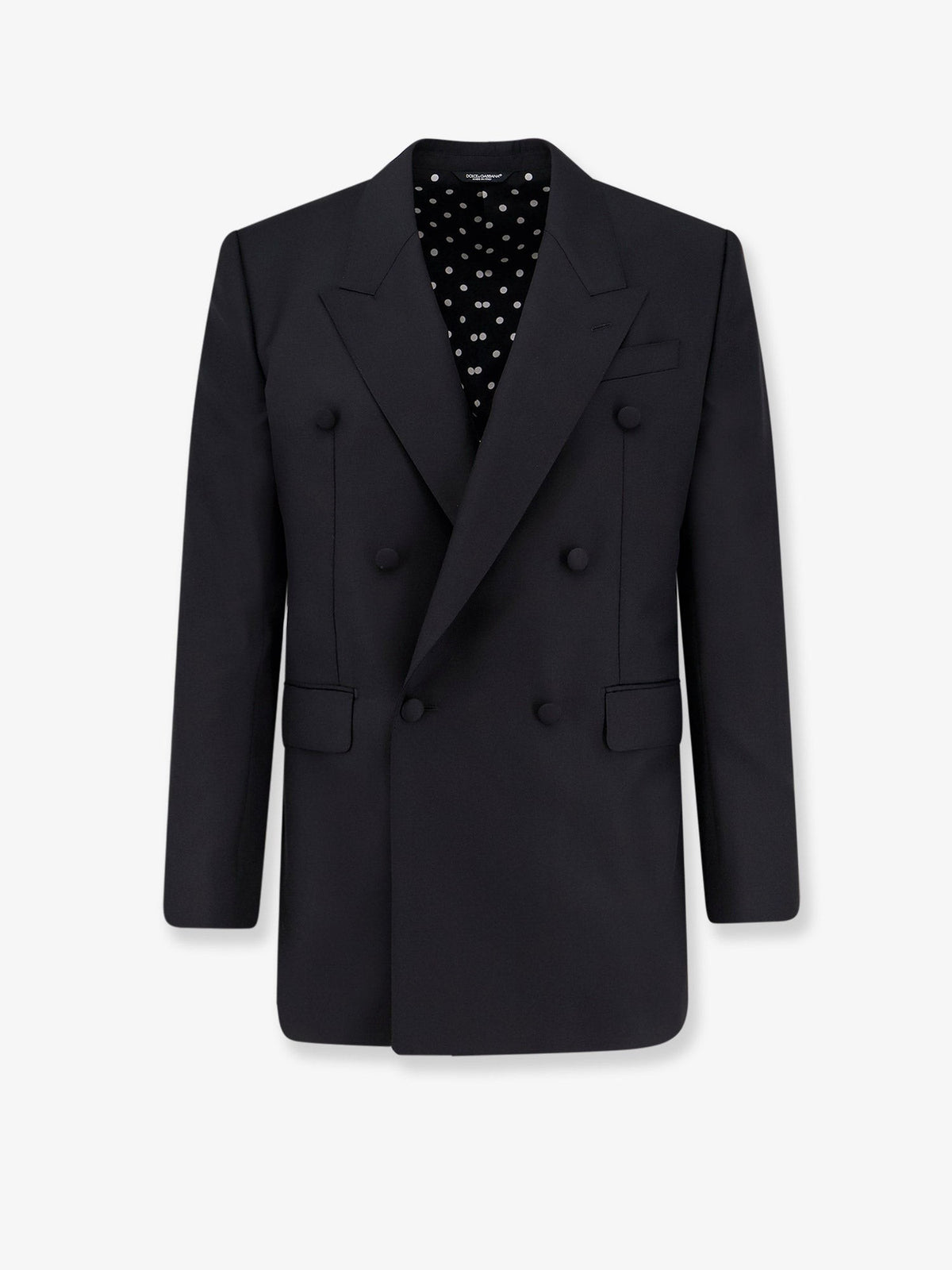 Double-breasted virgin wool blazer