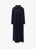 Double-breasted wool coat
