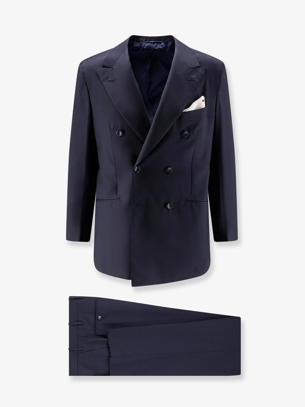 Double-breasted wool suit