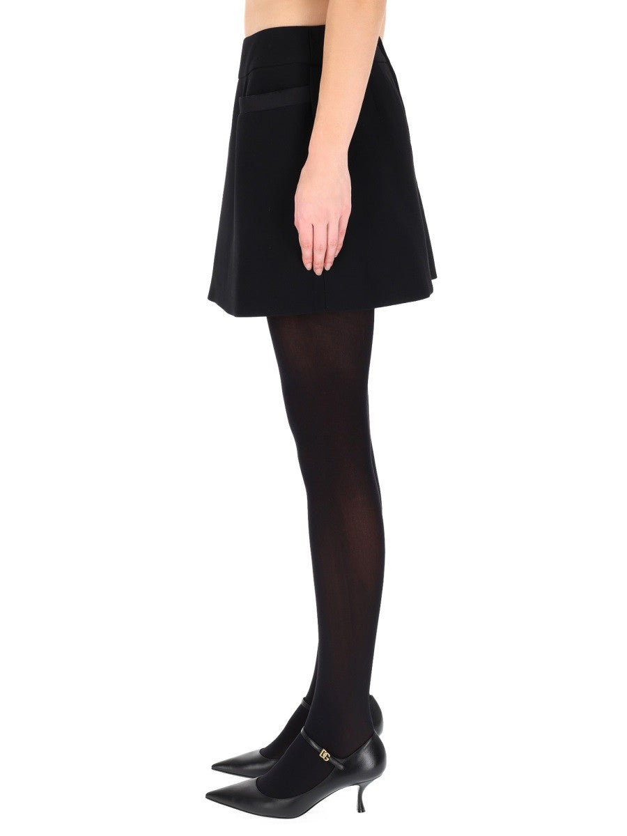 DOUBLE CREPE BASQUE SKIRT 3