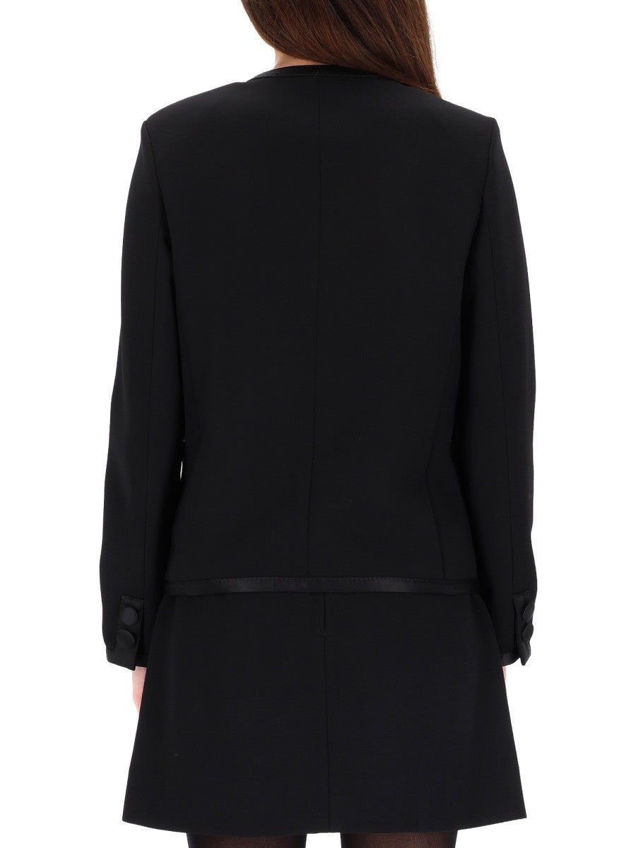DOUBLE CREPE SINGLE-BREASTED JACKET 3