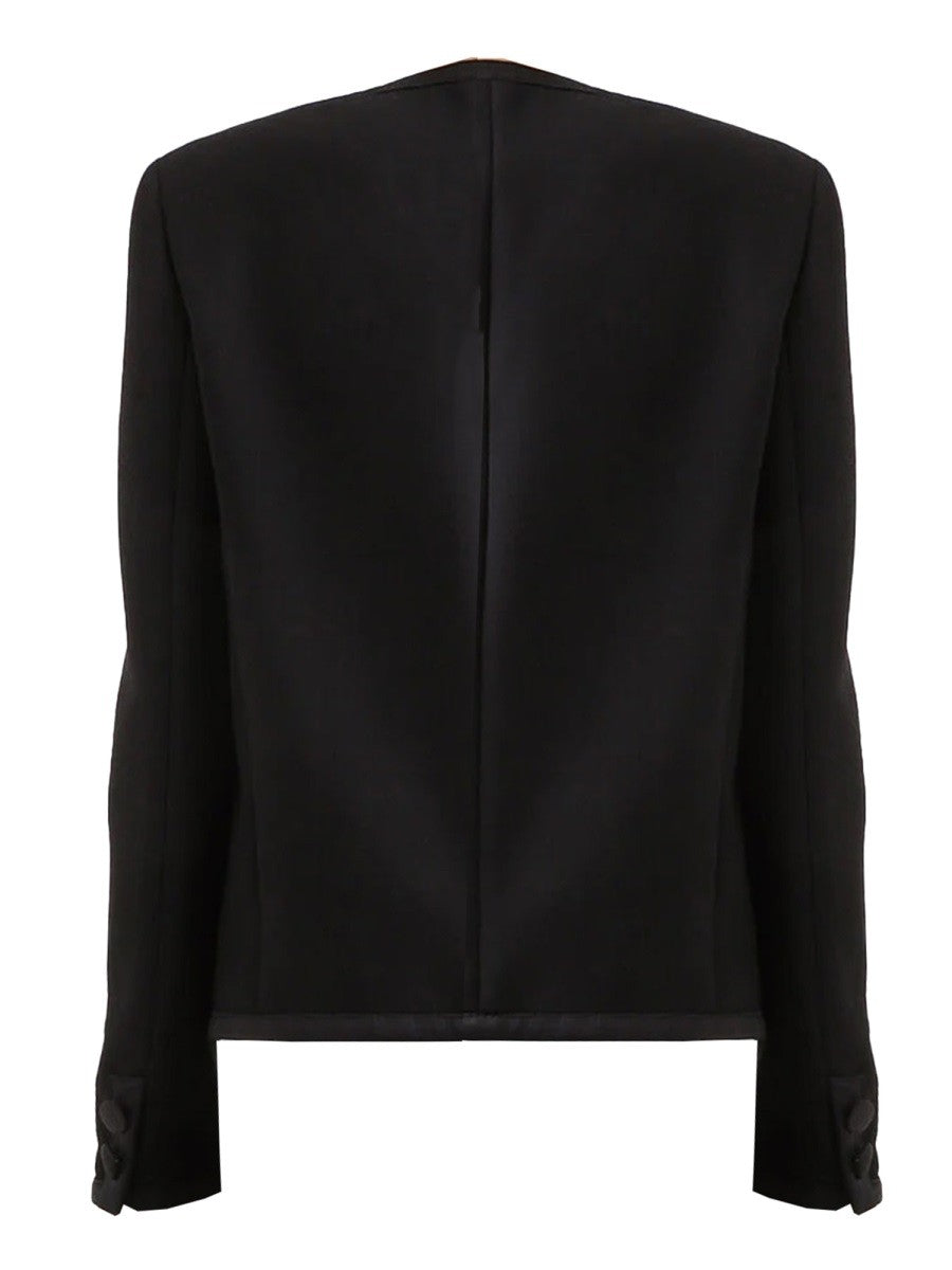DOUBLE CREPE SINGLE-BREASTED JACKET 5