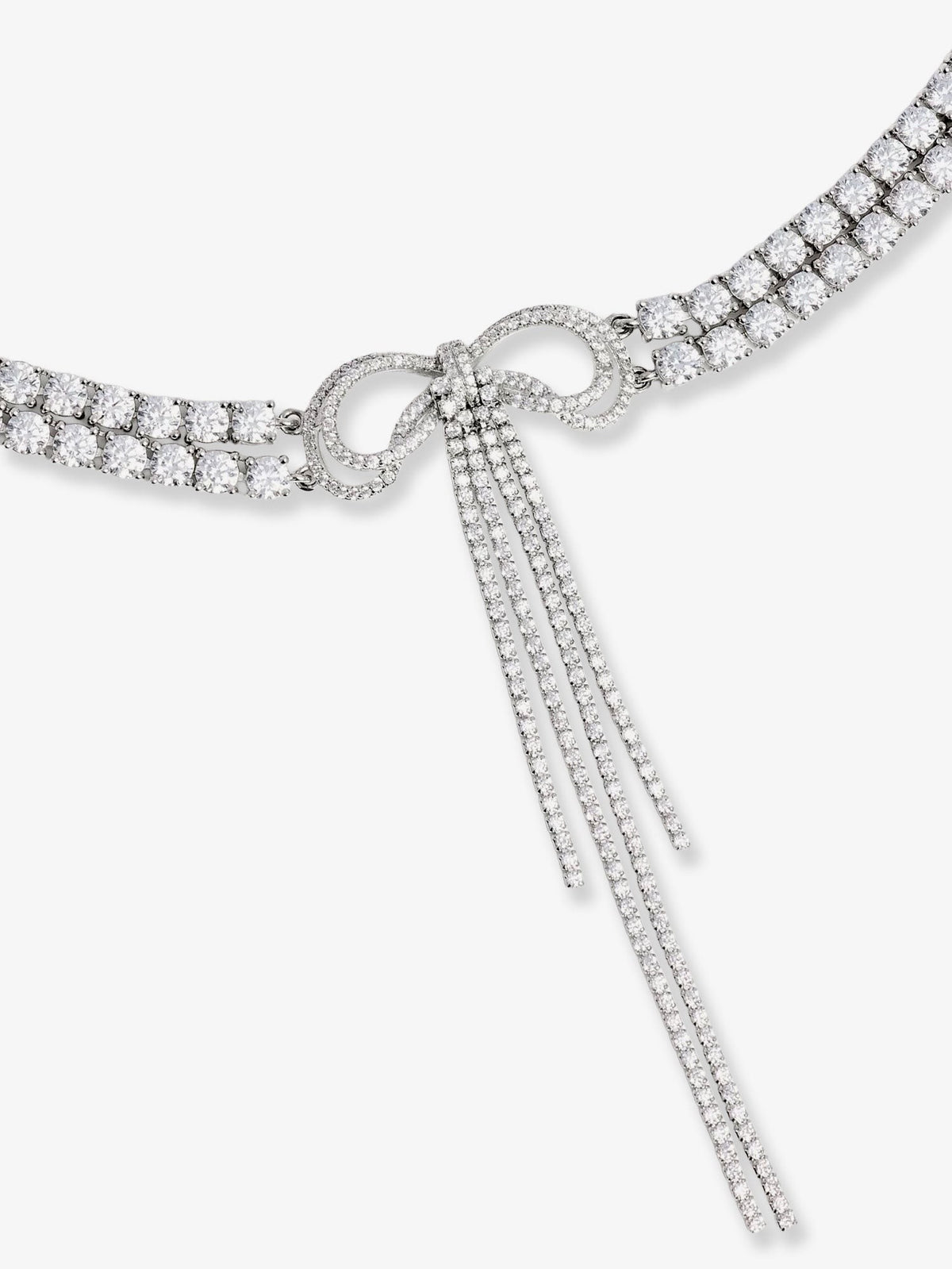 Double Crystal Bow Choker 2