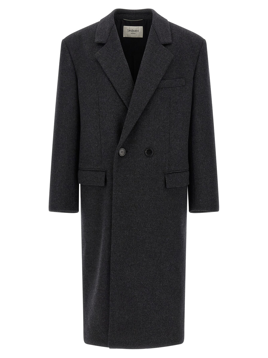 Double-face combed wool coat