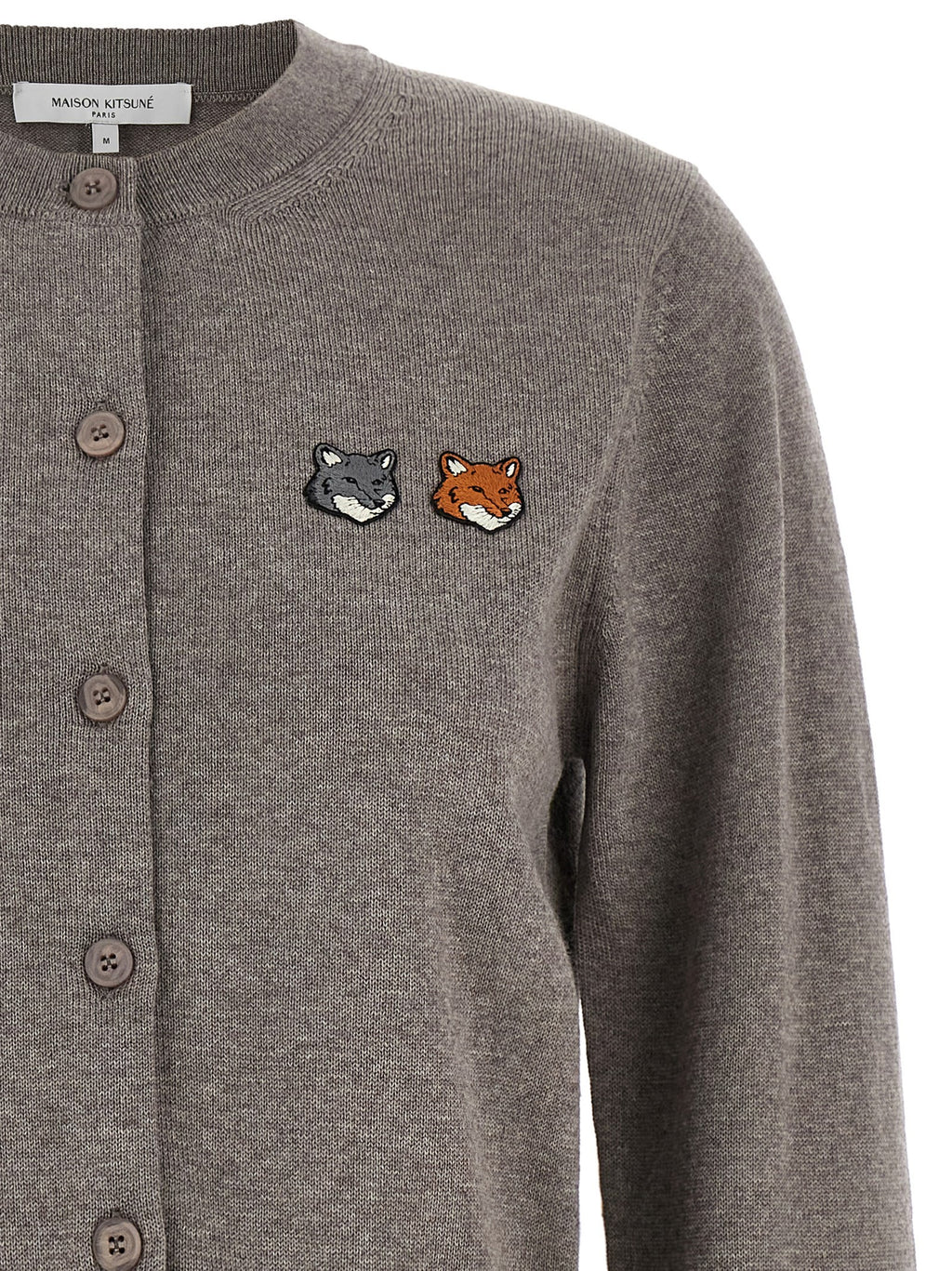 'Double Fox Head' cardigan 3