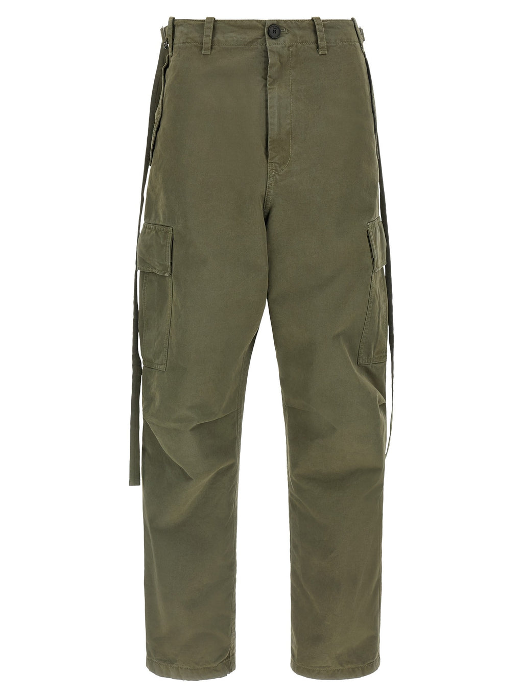 Double stitch embroidery pants