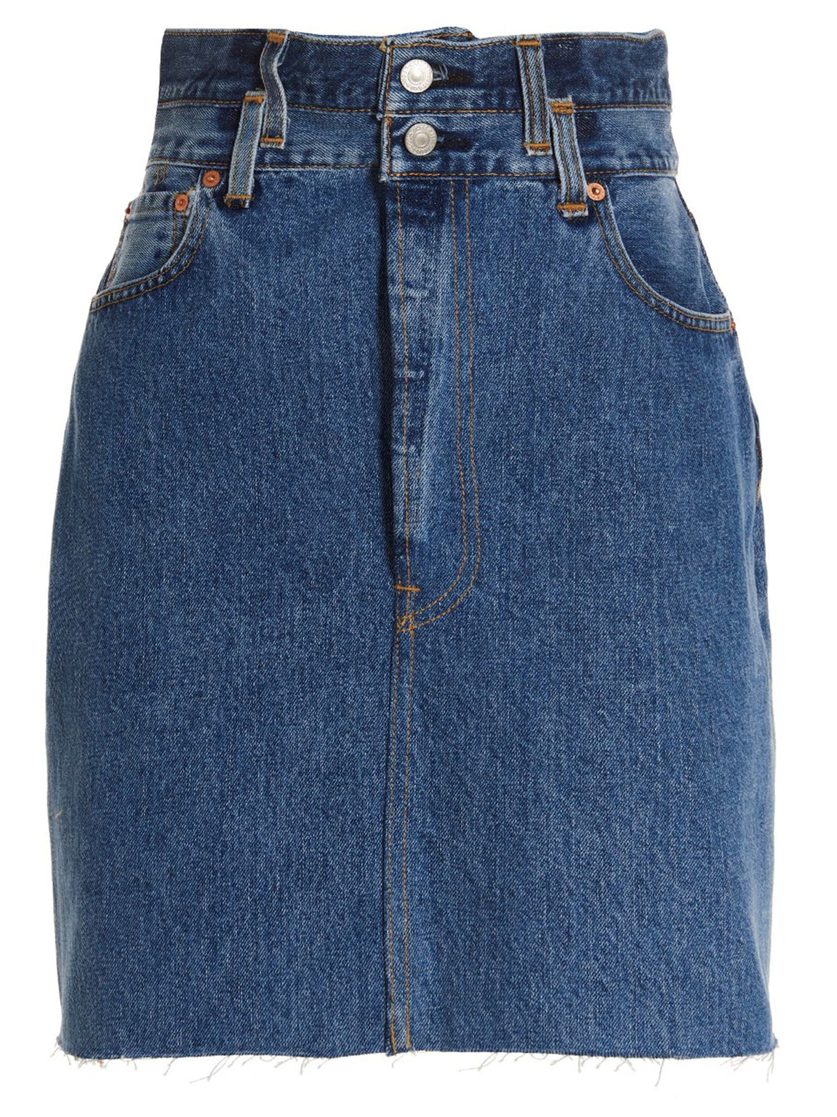 'Double Waisted Pencil' Re Done x Levi's skirt 7