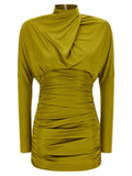 Draped mini dress